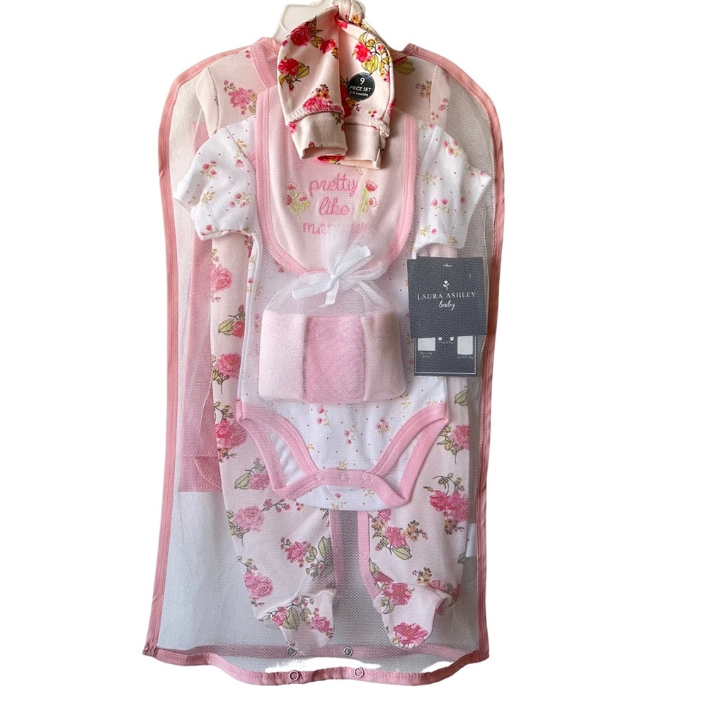 NWT Laura Ashley Baby 9-pc Set for Baby Girl
